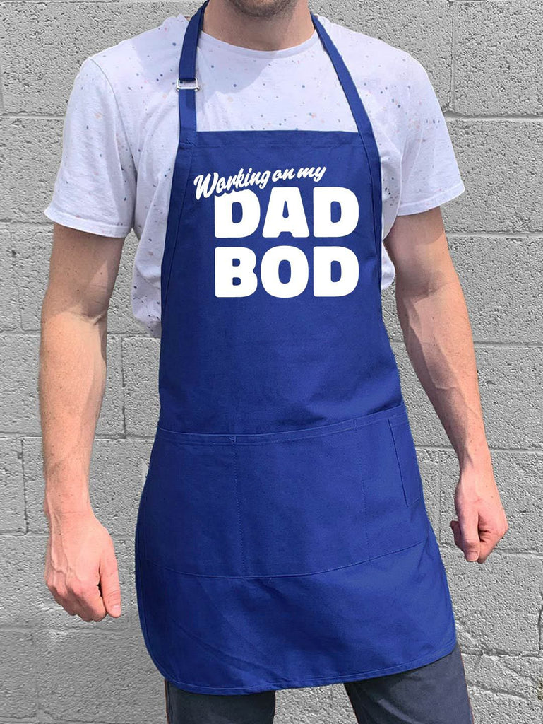 Working On My Dad Bod Apron - Blue