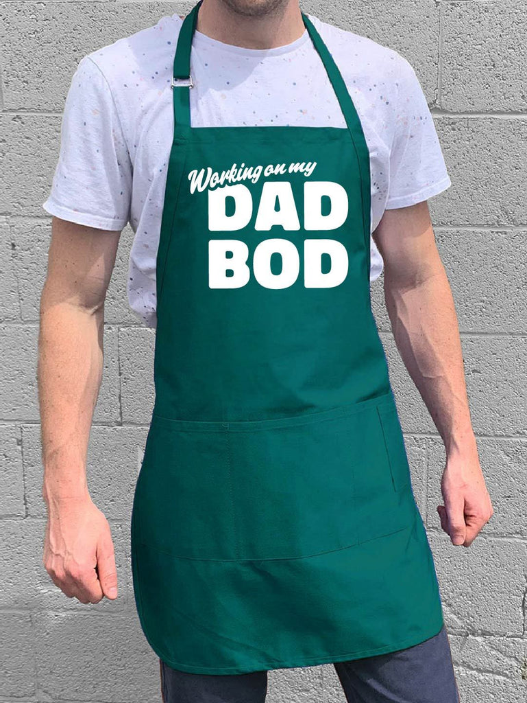 Working On My Dad Bod Apron - Teal