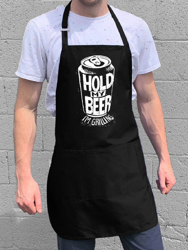 Hold My Beer Apron - Black