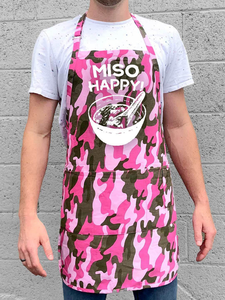 Miso Happy Apron - Pink Camo
