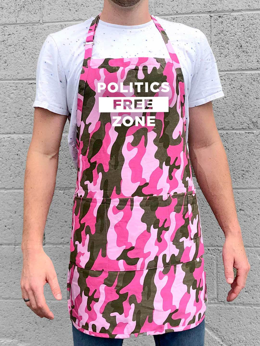 Politics Free Zone Apron | ApronMen.com