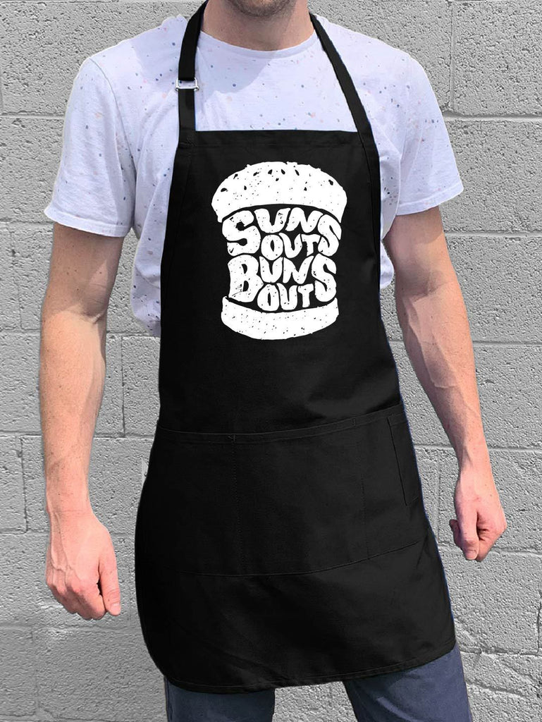 Suns Out Buns Out Apron - Black