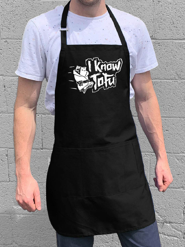 I Know Tofu Apron - Black