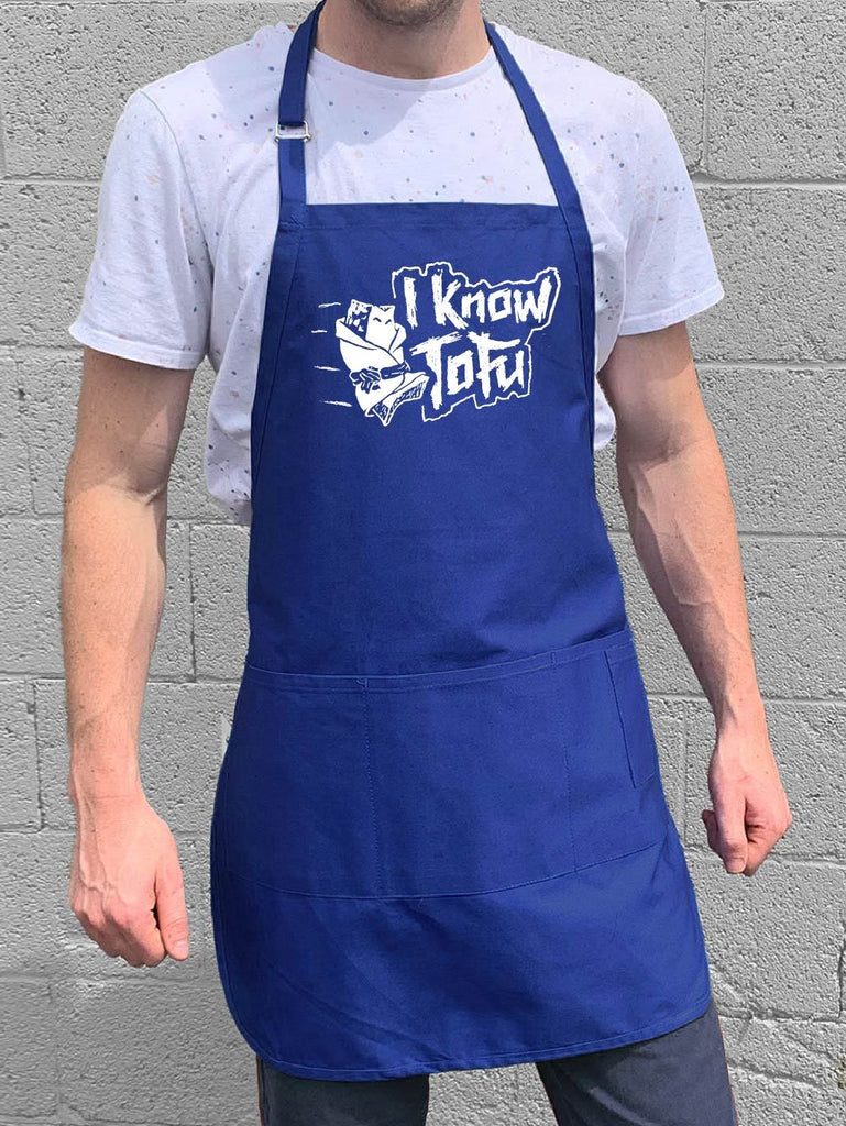 I Know Tofu Apron - Blue