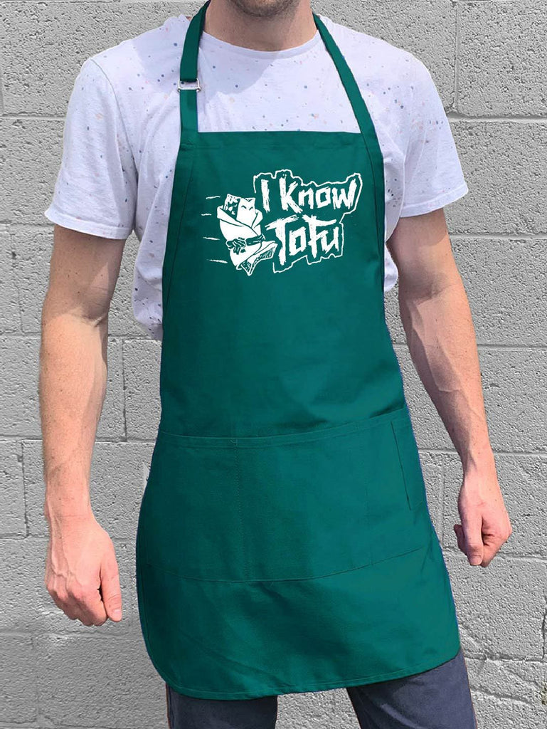 I Know Tofu Apron - Teal